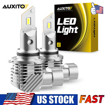 #ad AUXITO 9005 HB3 LED Headlight Bulbs 360° High Low Beam Lamps Super White CANBUS $16.49