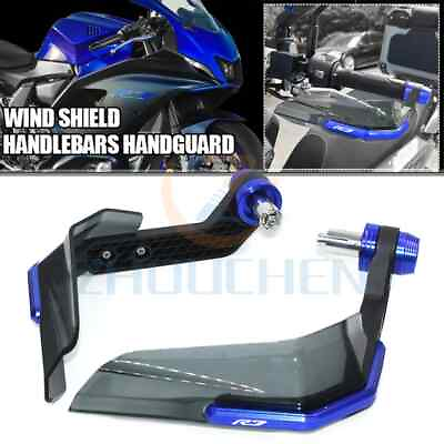 #ad Motorcycle Handguard Bar Guard Windshield Deflector Handlebar Grips Protector $31.38
