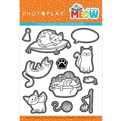#ad PhotoPlay Etched Die Meow $15.47