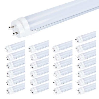 #ad 10 100 PACK T8 4 FT LED Tube 6000K 6500K 22W Fluorescent Replacement Lights Bulb $60.05