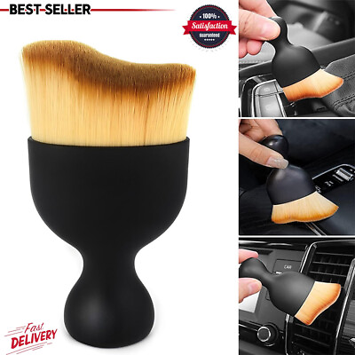 #ad 1Pc Car Interior Cleaning Soft Brush Instrument Panel Crevice Dust Removal Tool $3.39