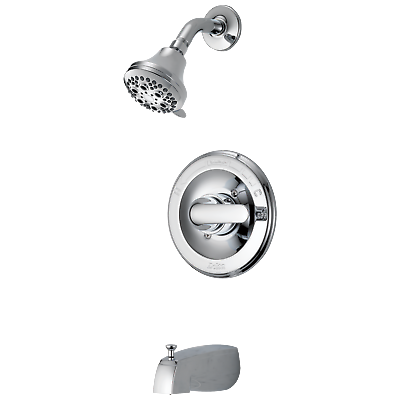#ad Delta Tub and Shower Trim with Valve in Chrome Certified Refurbished $59.00