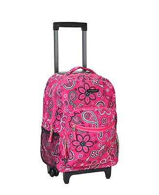 #ad Unisex Luggage 17quot; Rolling Backpack R01 Banda $34.70