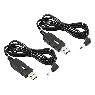 #ad 2Pcs 6W USB Step Up Voltage Converter 5V to DC 9V Jack 90° Angle Power Cable $8.40