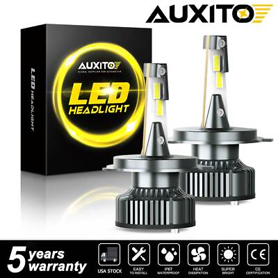 #ad AUXITO H4 9003 HB2 LED Headlight Bulb Error Free Kit High Low Beam 6000K CANBUS $47.49