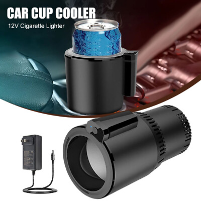 #ad Car Cup Cooler DC 12V Cooling Cup Electric Office Cup Mug Drink Refrigerator $32.63
