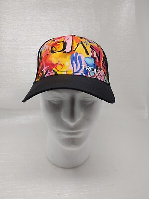 #ad Trojan Condoms Baseball Cap Trucker Hat Black Mesh Back Bright Front Snapback $22.99