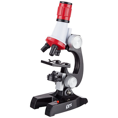 #ad AmScope 100X 1200X LED Kids Beginner Microscope Toy Set Slides Preparation Kit $19.99