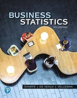#ad Business Statistics 4th Edition Hardcover By Sharpe Norean D. Like New $125.00