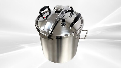 #ad NEW 50 QT Commercial Aluminum High Capacity Pressure Cooker Kettle Cooking $308.10