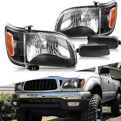 #ad #ad For 2001 2002 2003 2004 Toyota Tacoma Headlights w LED Lights 2in1 Corner Signal $85.99