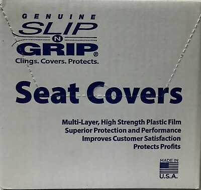 #ad Slip N Grip Premium Seat Covers Disposable Plastic Auto Seat Covers 250 Box $89.00