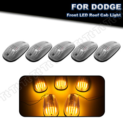#ad For 03 18 Dodge Ram 1500 2500 3500 Truck LED Cab Roof Marker Running Light Clear $59.39
