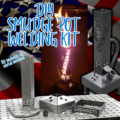 #ad Custom Fire Pit DIY Welding Projects Kit Smudge Pot Fire Pit DIY Waste Oil $190.00