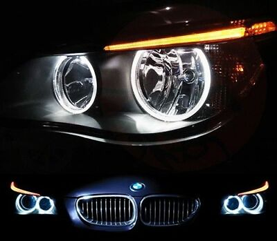 #ad 4x T10 LED Bulbs White For BMW E60 E61 Pre LCI Angel Eyes Halo Ring Marker Light $10.98