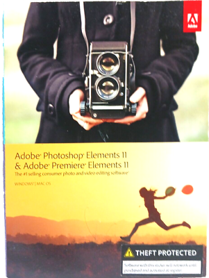 #ad Genuine Adobe Photoshop Elements 11 amp; Adobe Premiere Elements 11 Bundle $19.75