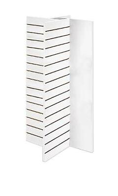 #ad 4 Panel White Slatwall Tower $800.00