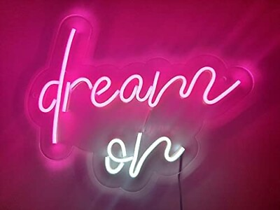 #ad 32quot;x25.6quot; Dream On Flex LED Neon Sign Light Party Gift Bright Show Poster Décor $250.00