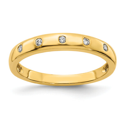 #ad Lex amp; Lu 14k Yellow Gold Diamond Ring LAL13898 Size 7 $311.99