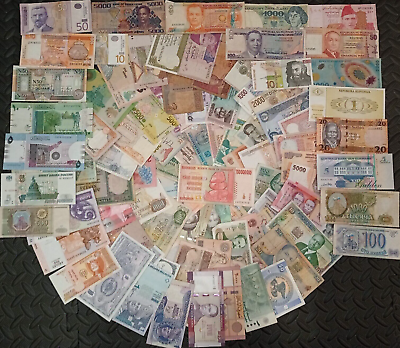 #ad YOU PICK THE BILLS Mixed Foreign Currency World Paper Money SEE DESCRIPTION $1.00