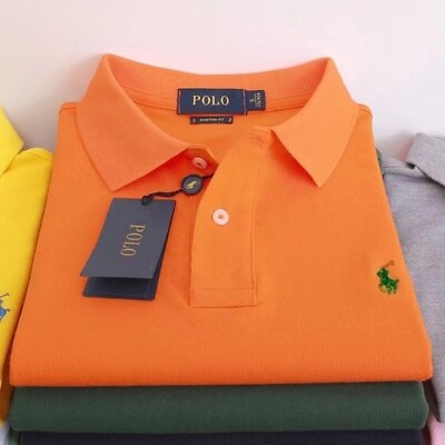 #ad #ad Polo Ralph Lauren Men Custom Fit Mesh Polo Shirt Pony Logo New S M L XL 2XL $39.99