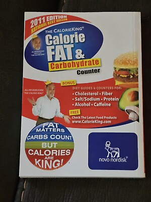 #ad CALORIE KING BOOK CALORIE FAT amp; CARB COUNTER DIABETES GUIDE $23.35