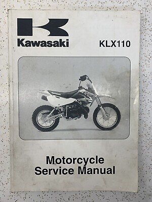 #ad 2002 2009 KLX 110 Kawasaki Service Manual Shop Maintenance Owners Book OEM $13.95