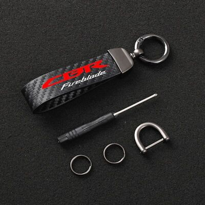 #ad Carbon Motorcycle Key Ring Keychain For Honda CBR600RR CBR1000RR REPSOL HRC CBR $18.99