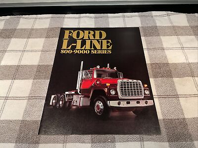 #ad 1983 Ford L line 800 to 9000 Series Semi Truck 12 page Sales Brochure Catalog $17.00