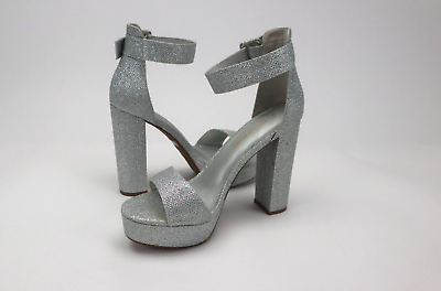 #ad DREAM PAIRS Women#x27;s Hi Lo High Heel Platform Pump Sandals Sz 7 Color Silver $21.99