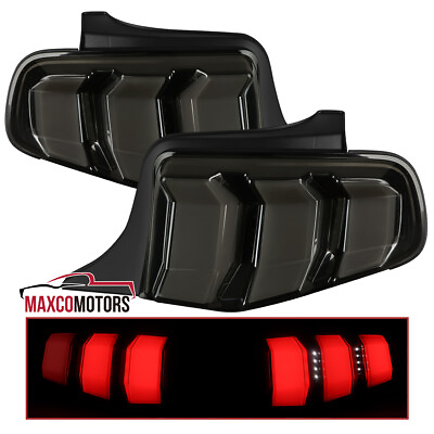 #ad Black Smoke Tail Lights Fits 2010 2012 Ford Mustang LED Sequential Signal 10 12 $278.49
