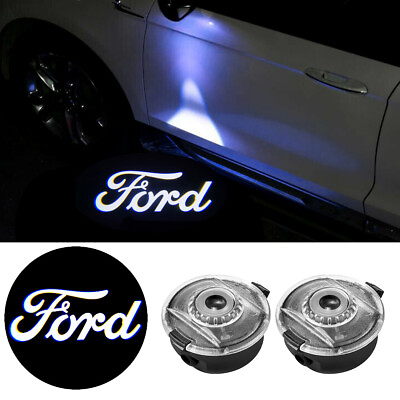 #ad 2X Rearview mirror LED 3D projector welcome light For Ford Mondeo 2013 2020 $32.95