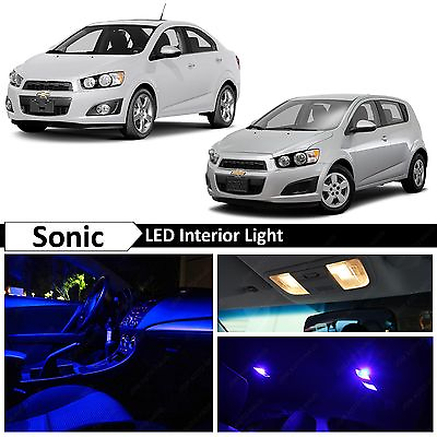 #ad 8x Blue Interior LED Light Package Kit for 2012 2015 Chevy Sonic $11.89