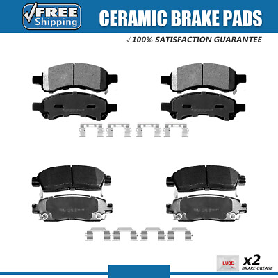 #ad Front and Rear Ceramic Brake Pad For Buick Enclave Chevy Traverse Acadia Outlook $38.39