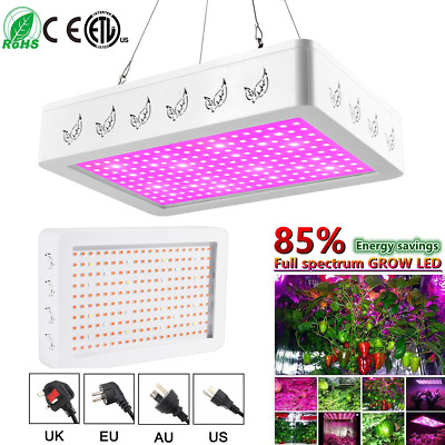 #ad 4000W 8000W LED Grow Light Full Spectrum Veg Flower Indoor Plant Lamp Panel US C $64.99