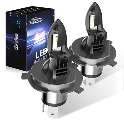 #ad 2x H4 9003 HB2 CSP LED Fog Driving Light Bulbs Conversion Kit Super White 6500K $49.99