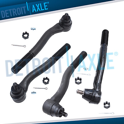 #ad For 1999 2004 Jeep Grand Cherokee All 4 Inner amp; Outer Tie Rod Ends Kit $48.61