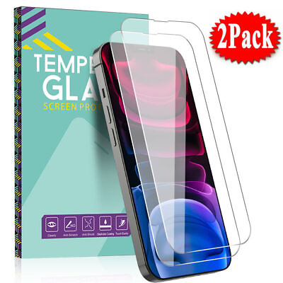 #ad 2 PACK Tempered GLASS Screen Protectors For iPhone 14 Pro Max 13 12 11 XR XS Max $3.96