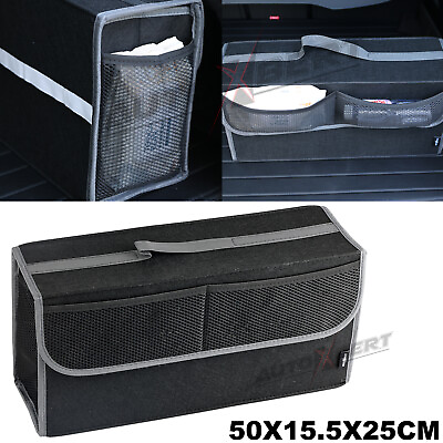 #ad Boot Organizer Box Car Collapsible Trunk Storage Bag Foldable Portable SUV Auto $20.76