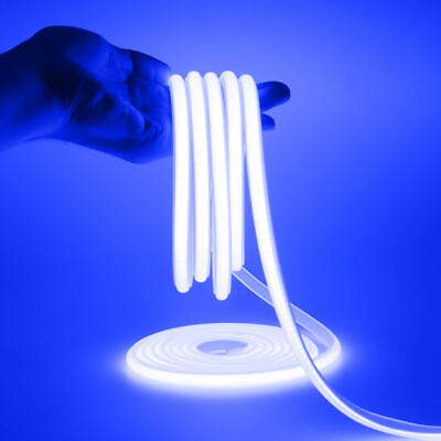 #ad Blue 110V COB LED Strip Lights 480 LEDs M Waterproof Lamp for Home Outdoor Sign $99.00