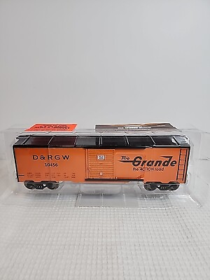 #ad #ad Menards Rio Grande Boxcar Gold Line Collection Orange O Gauge New $42.95