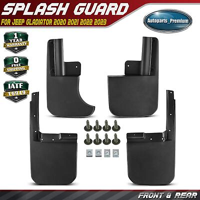 #ad 4x Front amp; Rear Mud Flaps Splash Guard for Jeep Gladiator JT 2020 2021 2022 2023 $42.99