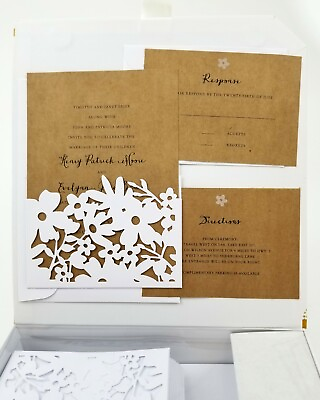 #ad Celebrate It Wedding Invitation Kit Set of 30 Invites amp; RSVP Cards Floral Design $37.53