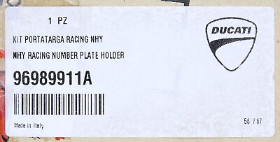 #ad Ducati NHY Racing Number Plate Holder Kit Part Number 96989911A $228.99