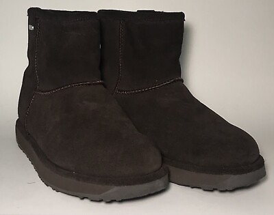 #ad EMU Australia Women’s 6 Brown Boots Suede Winter Mini Waterproof Sheepskin Lined $19.99