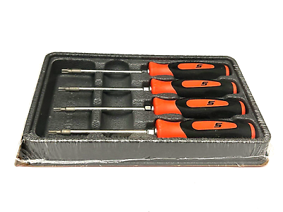 #ad Snap on Tools NEW SGTX40BO 4 Piece Orange Soft Grip TORX Mini Screwdriver Set $54.95