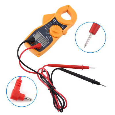 #ad 2 X Portable Digital Multimeter LCD Clamp AC DC Voltage Current AMP OHM Tester $11.99