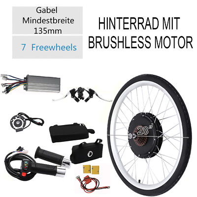 #ad 28quot; 1000W Rear Wheel 48V Electric Bicycle Bike Motor Conversion Kit Hub eBike $186.01