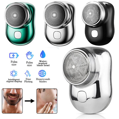 #ad Mini Shave Portable Electric Razor for Men USB Rechargeable Shaver Home Travel $7.99