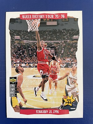 #ad 1996 Michael Jordan #26 Deck Collectors Upper Choice Bulls Victory Tour 95 96 $8.50